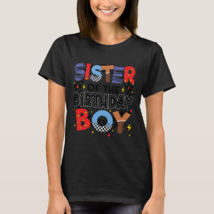 Schwester des Party der Jungen-Rennfahrer am Gebur T-Shirt