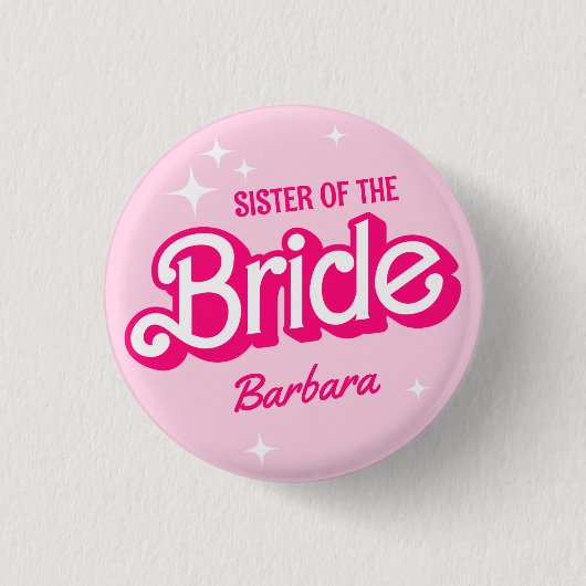 Schwester des rosa Bachelorette Barb Button (Vorderseite)