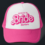Schwester des rosa Bachelorette Barb Truckerkappe<br><div class="desc">Schwester der Bride Pink Bachelorette Barb Trucker Hat</div>