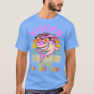 Schwester des Shark Birthday Matching Family  T-Shirt
