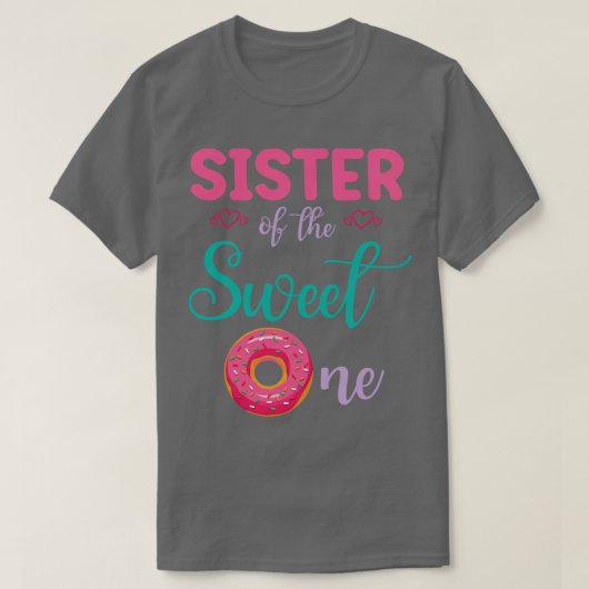 Schwester des süßen Donut-Kuchen glücklich mich Br T-Shirt (Design vorne)