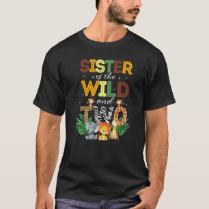 Schwester des wilden Zwei Zoo Birthday Safari Dsch T-Shirt