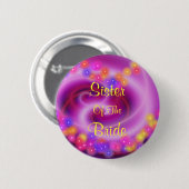Schwester des Wirblen Herzens der Braut Button (Vorne & Hinten)