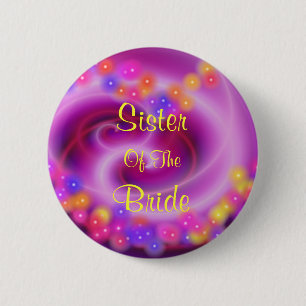 Schwester des Wirblen Herzens der Braut Button