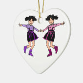 Schwester, du bist mein bester Freund für immer Or Keramik Ornament (Links)