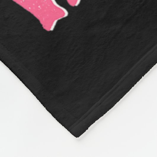 Schwester eines Brustkrebskranken Fleecedecke (Ecke)