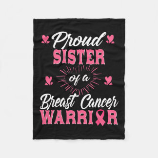 Schwester eines Brustkrebskranken Fleecedecke