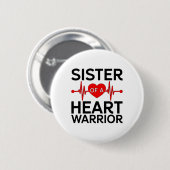 Schwester eines Erregers der angeborenen Herzerkra Button (Vorne & Hinten)