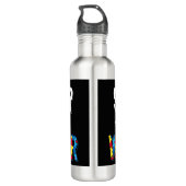 Schwester eines Kriegerdesigns. Stellen Sie das Pu Edelstahlflasche (Rückseite)