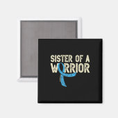 Schwester eines kriegerischen Diabetikers Magnet (Vorderseite/Rückseite)