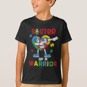 Schwester eines Kriegers Autistische Kinder Autism T-Shirt
