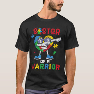 Schwester eines Kriegers Autistische Kinder Autism T-Shirt