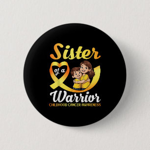 Schwester eines Kriegers Bro Button
