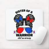 Schwester eines Kriegers CHD angeborener Herzfehle Mousepad (Mit Mouse)