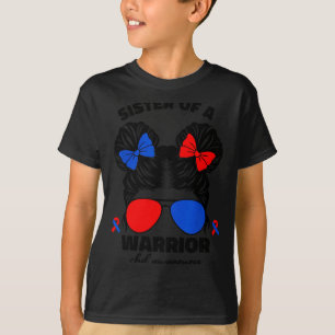 Schwester eines Kriegers CHD angeborener Herzfehle T-Shirt