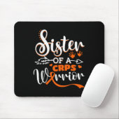 Schwester eines Kriegers CRPS Monat Orange Ri Mousepad (Mit Mouse)