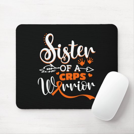 Schwester eines Kriegers CRPS Monat Orange Ri Mousepad (Mit Mouse)