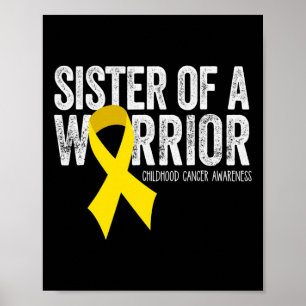 Schwester eines Kriegers Kinder-Krebs-Bewusstsein  Poster
