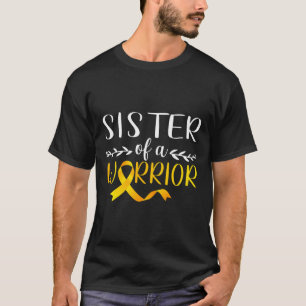 Schwester eines Kriegers Kinder-Sensibilisierungsk T-Shirt
