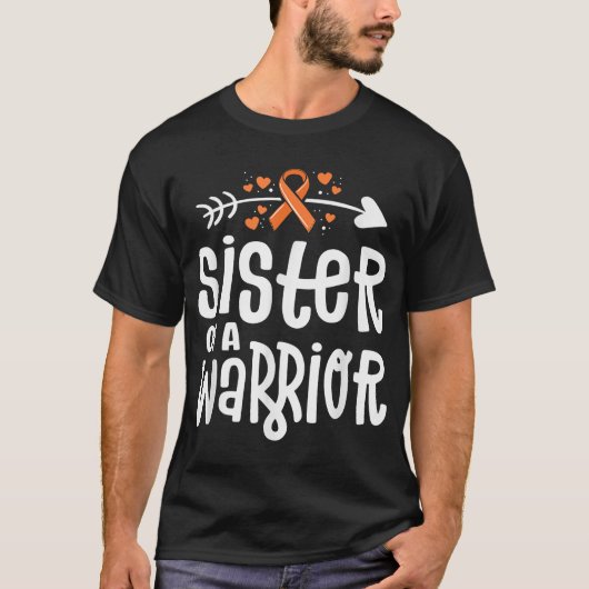 Schwester eines Orangenkrebses der Warrior-Familie T-Shirt (Vorderseite)