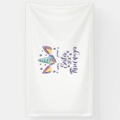 Schwester eines Threenagers Mädchen 3. Geburtstag Banner (Vertikal)