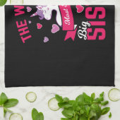 Schwester Einhorn Geschenk große Schwester Magisch Geschirrtuch (Gefaltet)