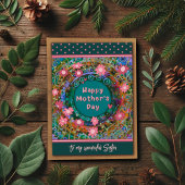 Schwester Floral hört Hübschen einzigartigen Mutte Karte