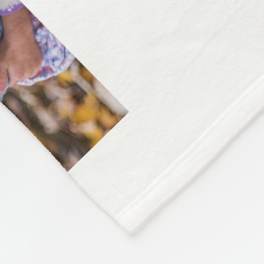 Schwester Foto Collage Typografie Keepake Fleecedecke (Ecke)