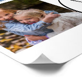 Schwester Foto Collage Typografie Keepake Poster (Ecke)