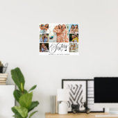 Schwester Foto Collage Typografie Keepake Poster (Heimbüro)