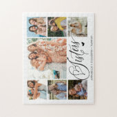 Schwester Foto Collage Typografie Keepake Puzzle (Vertikal)