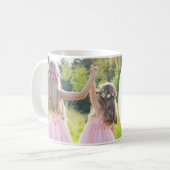 Schwester Foto Geschenk Schwestern Zitat Kaffeetasse (Vorderseite Links)