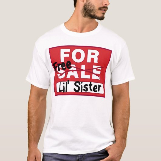 Schwester für Verkaufs-lustigen T - Shirt (Vorderseite)