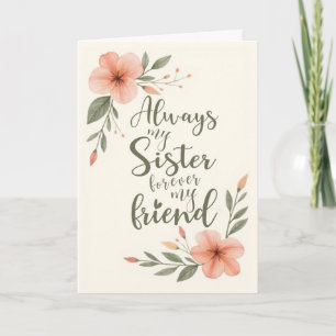 Schwester Geburtstag Immer meine Schwester für imm Karte