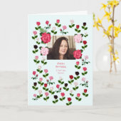 Schwester, Geburtstag, Rose Karte (Gelbe Blume)