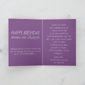 Schwester-Geburtstags-Karte Karte (Innenseite)