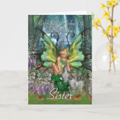 Schwester-Geburtstags-Karte - Karte (Gelbe Blume)