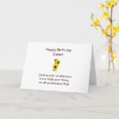 Schwester-Geburtstags-Karte Karte (Gelbe Blume)