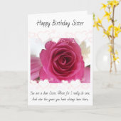 Schwester-Geburtstags-Karte Karte (Gelbe Blume)
