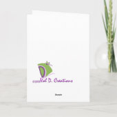 Schwester-Geburtstagskarte Karte (Rückseite)