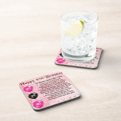 Schwester-Gedicht - 40. Geburtstag Untersetzer (Rechte Seite)