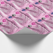 Schwester-Gedicht - 70. Geburtstag Geschenkpapier (Ecke)