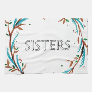 Schwester-Geschenk Geschirrtuch
