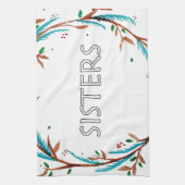 Schwester-Geschenk Geschirrtuch (Vertikal)