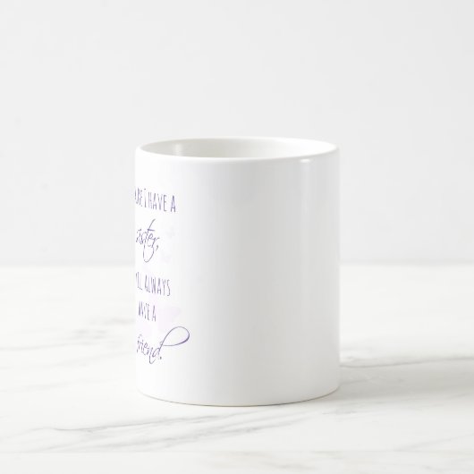 Schwester-Geschenk-Tasse mit Kaffeetasse (Mittel)