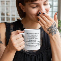 Schwester Geschenke, lustige Schwester Geschenk, S