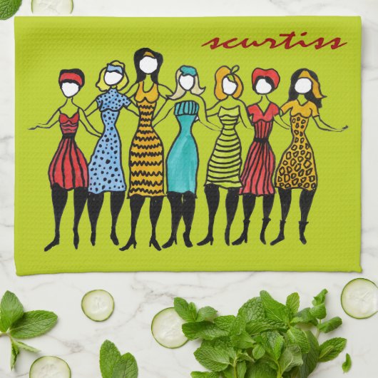 Schwester-Geschirrtuch Handtuch (Gefaltet)