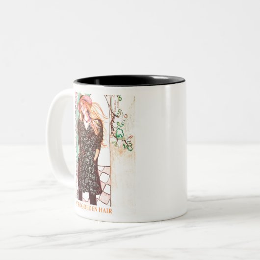 Schwester Golden Hair Zweifarbige Tasse (Vorderseite Links)