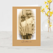 Schwester-Gruß-Karte Karte (Gelbe Blume)