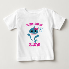 Schwester-Haifisch-T-Shirt Baby T-shirt